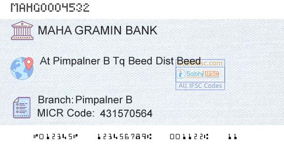 Maharashtra Gramin Bank Pimpalner BBranch 