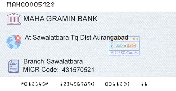 Maharashtra Gramin Bank SawalatbaraBranch 