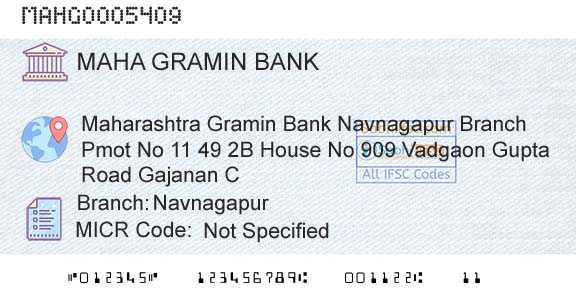 Maharashtra Gramin Bank NavnagapurBranch 