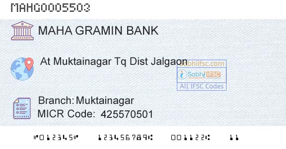 Maharashtra Gramin Bank MuktainagarBranch 