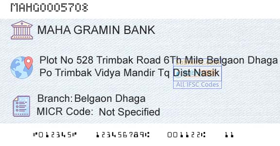 Maharashtra Gramin Bank Belgaon DhagaBranch 