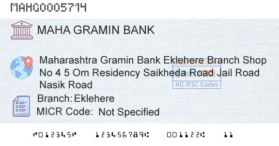 Maharashtra Gramin Bank EklehereBranch 