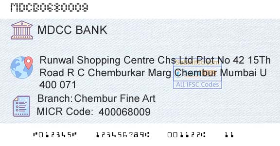 The Mumbai District Central Cooperative Bank Limited Chembur Fine ArtBranch 