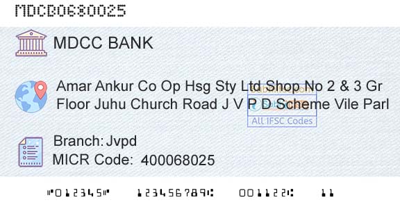The Mumbai District Central Cooperative Bank Limited JvpdBranch 