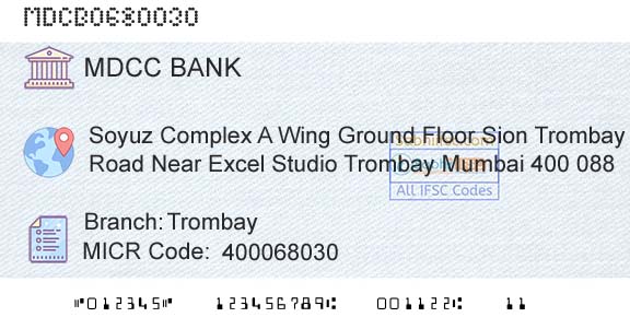 The Mumbai District Central Cooperative Bank Limited TrombayBranch 