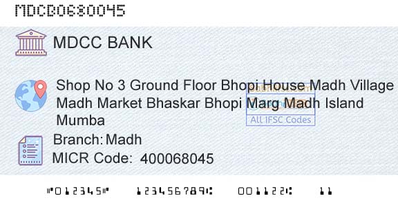 The Mumbai District Central Cooperative Bank Limited MadhBranch 