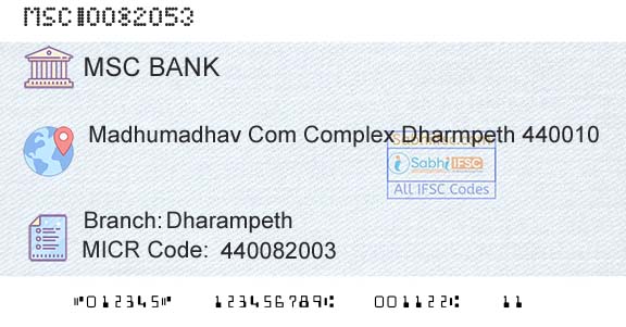 Maharashtra State Cooperative Bank DharampethBranch 