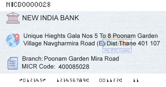 New India Cooperative Bank Limited Poonam Garden Mira RoadBranch 