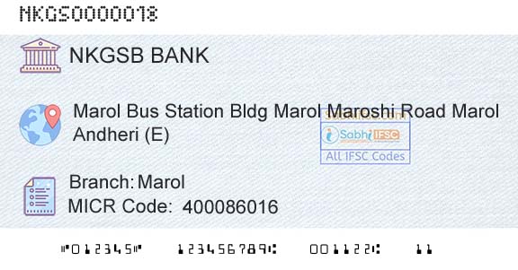 Nkgsb Cooperative Bank Limited MarolBranch 