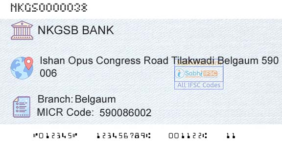 Nkgsb Cooperative Bank Limited BelgaumBranch 