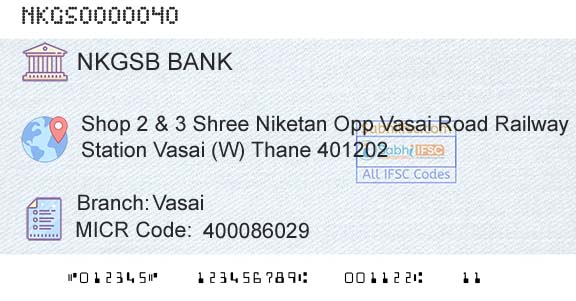 Nkgsb Cooperative Bank Limited VasaiBranch 