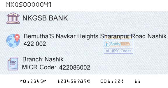 Nkgsb Cooperative Bank Limited NashikBranch 