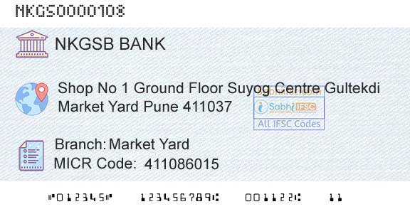 Nkgsb Cooperative Bank Limited Market YardBranch 