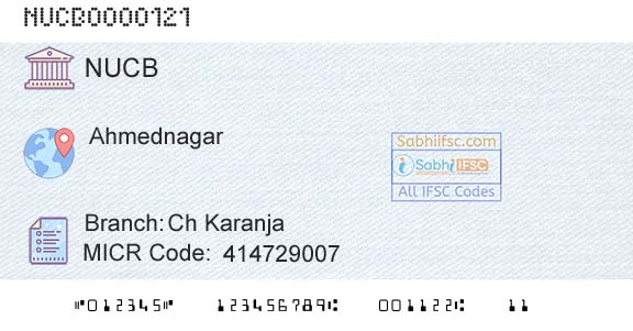 Nagar Urban Co Operative Bank Ch KaranjaBranch 