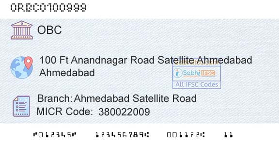 Oriental Bank Of Commerce Ahmedabad Satellite RoadBranch 
