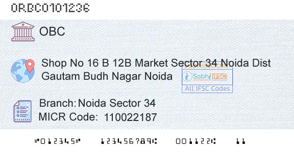 Oriental Bank Of Commerce Noida Sector 34Branch 