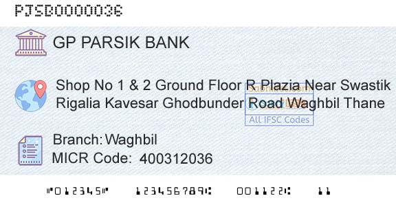 G P Parsik Bank WaghbilBranch 