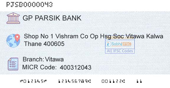 G P Parsik Bank VitawaBranch 