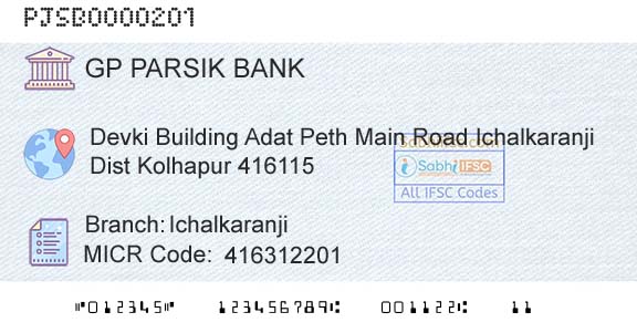 G P Parsik Bank IchalkaranjiBranch 