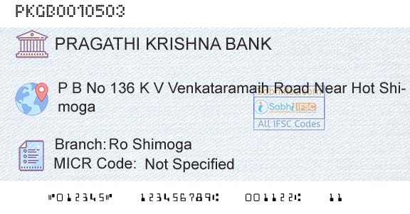 Karnataka Gramin Bank Ro ShimogaBranch 
