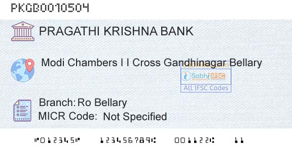 Karnataka Gramin Bank Ro BellaryBranch 