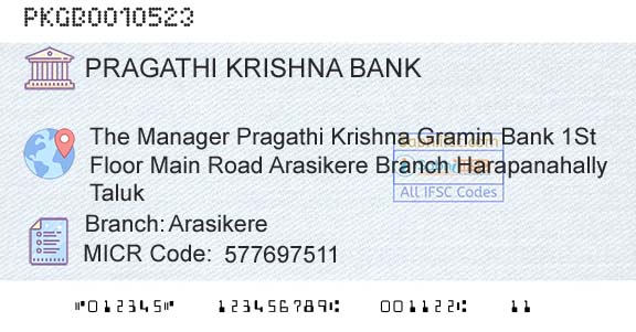 Karnataka Gramin Bank ArasikereBranch 