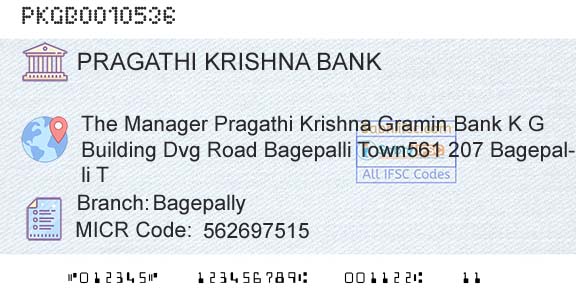 Karnataka Gramin Bank BagepallyBranch 