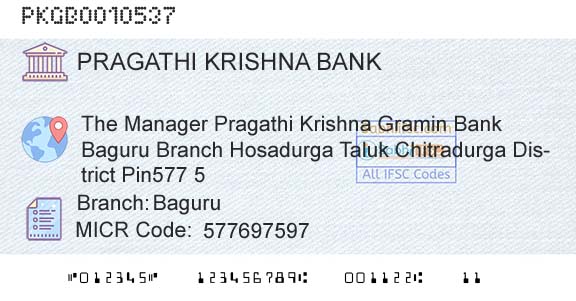 Karnataka Gramin Bank BaguruBranch 
