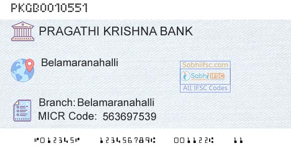 Karnataka Gramin Bank BelamaranahalliBranch 