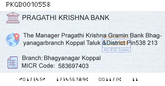 Karnataka Gramin Bank Bhagyanagar KoppalBranch 
