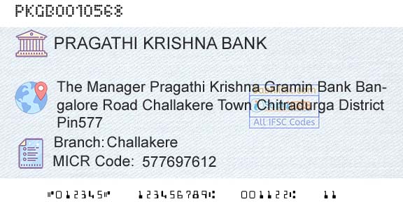 Karnataka Gramin Bank ChallakereBranch 