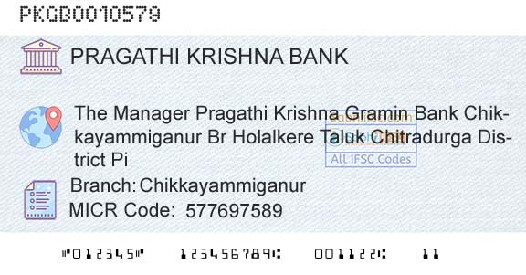 Karnataka Gramin Bank ChikkayammiganurBranch 