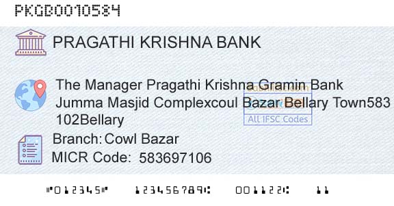 Karnataka Gramin Bank Cowl BazarBranch 