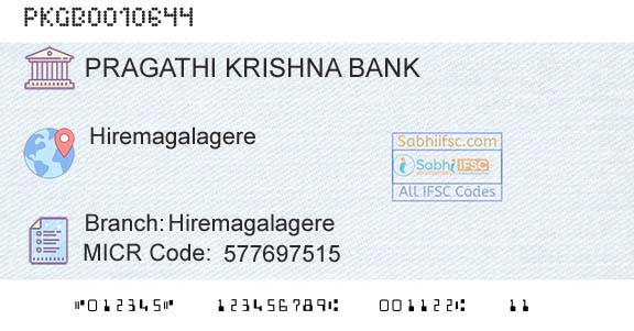Karnataka Gramin Bank HiremagalagereBranch 