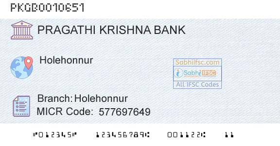 Karnataka Gramin Bank HolehonnurBranch 