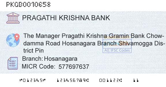 Karnataka Gramin Bank HosanagaraBranch 