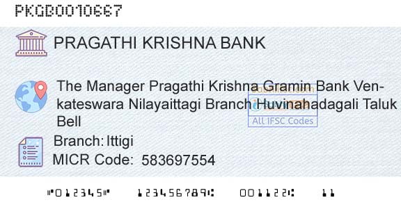 Karnataka Gramin Bank IttigiBranch 