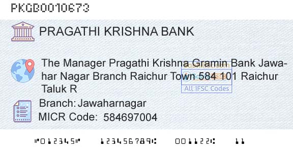 Karnataka Gramin Bank JawaharnagarBranch 