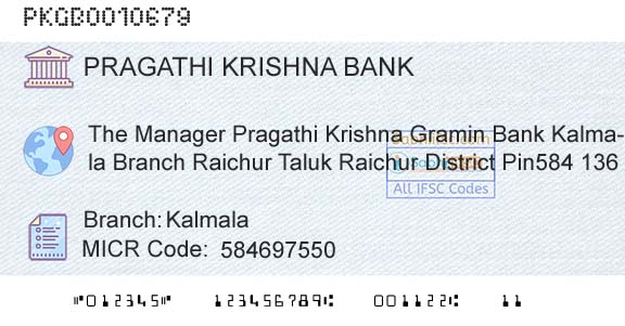Karnataka Gramin Bank KalmalaBranch 