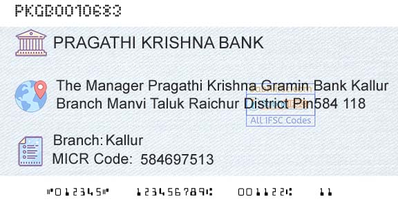 Karnataka Gramin Bank KallurBranch 
