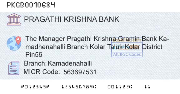 Karnataka Gramin Bank KamadenahalliBranch 