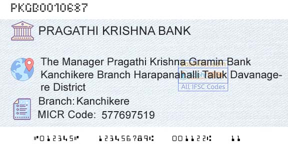 Karnataka Gramin Bank KanchikereBranch 