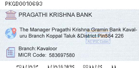 Karnataka Gramin Bank KavaloorBranch 