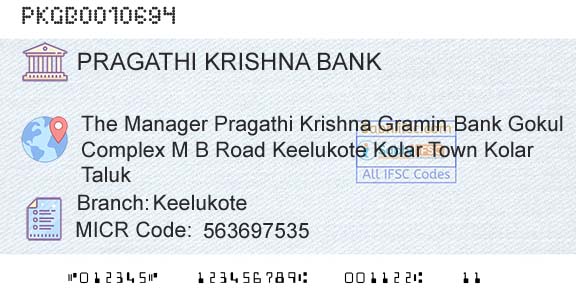 Karnataka Gramin Bank KeelukoteBranch 