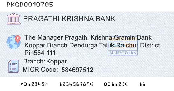 Karnataka Gramin Bank KopparBranch 