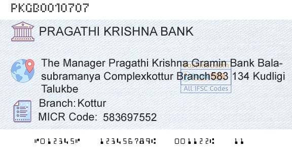 Karnataka Gramin Bank KotturBranch 