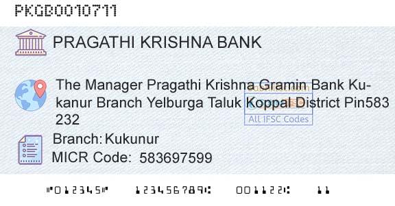 Karnataka Gramin Bank KukunurBranch 
