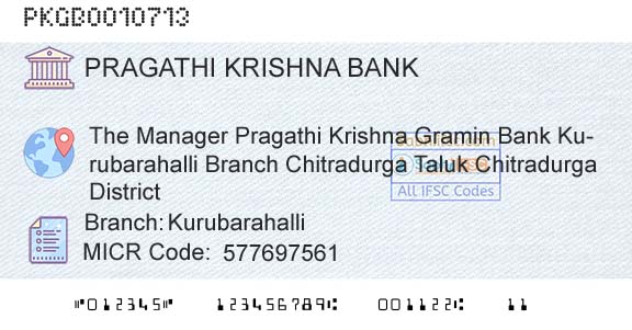 Karnataka Gramin Bank KurubarahalliBranch 