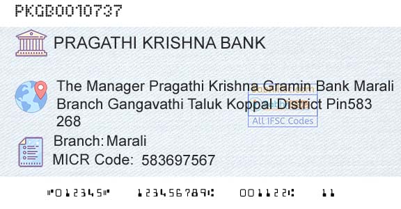 Karnataka Gramin Bank MaraliBranch 