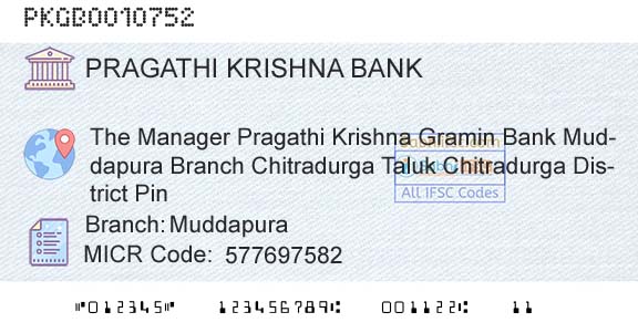 Karnataka Gramin Bank MuddapuraBranch 